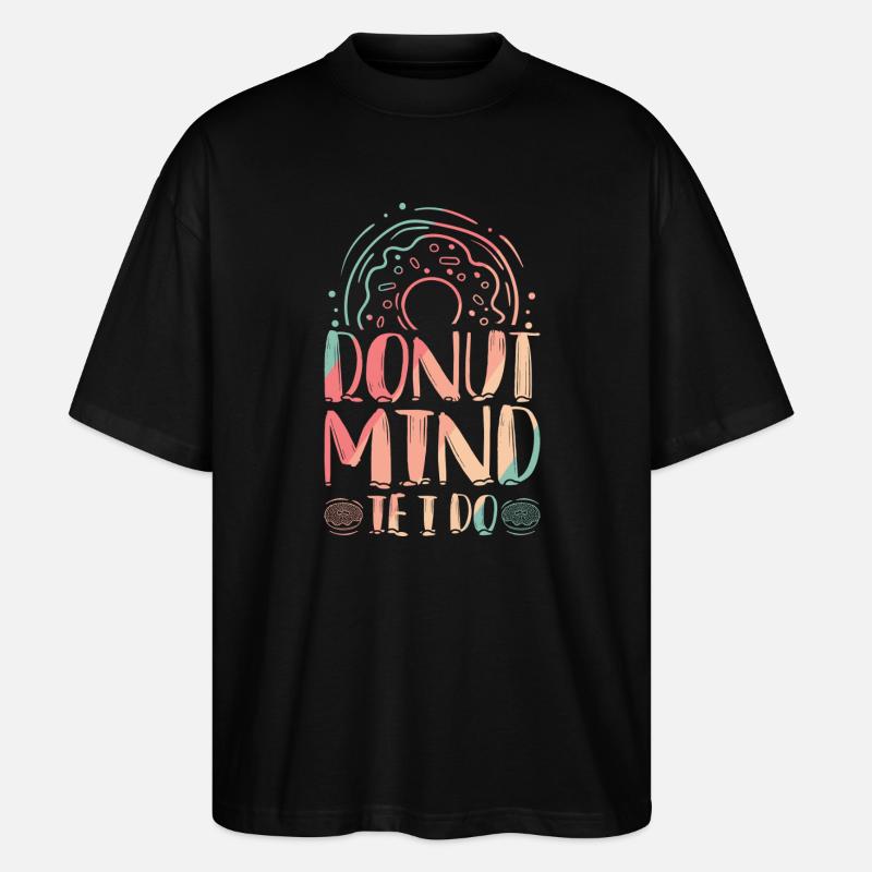 Restauration rapide en donuts - T-shirt bio Blaster 2.0 coupe oversize Stanley/Stella Unisexe - noir