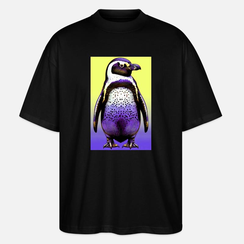 penguin - Stanley/Stella Oversized Unisex Organic T-shirt Blaster 2.0 - black