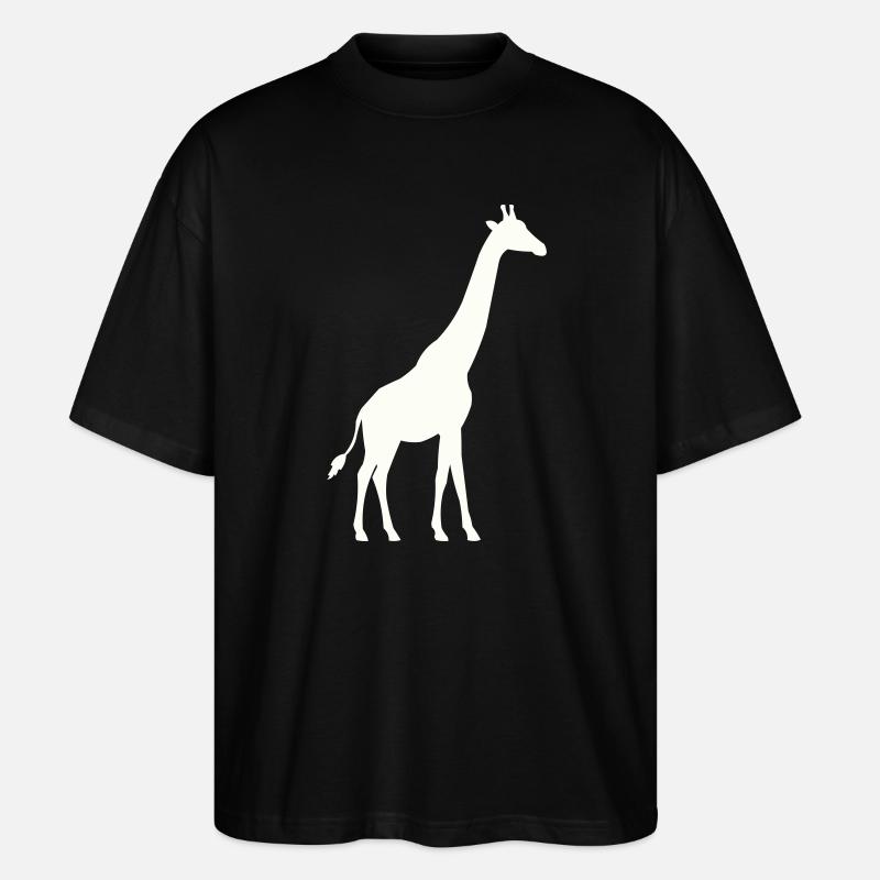 Giraffe Silhouette - Stanley/Stella Oversized Unisex Bio T-Shirt Blaster 2.0 - Schwarz