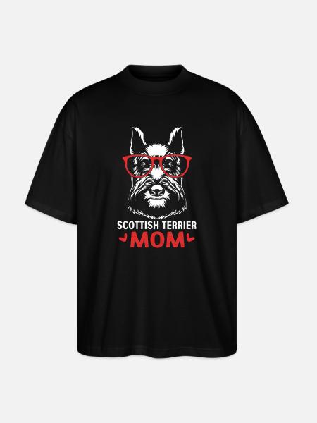 Scottish Terrier - Stanley/Stella Oversized Unisex Bio T-Shirt Blaster 2.0 - Schwarz