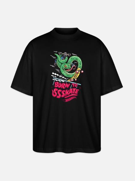 Hot Wheels Slange født til Ssskate - Stanley/Stella Oversize Unisex Øko T-shirt Blaster 2.0 - sort