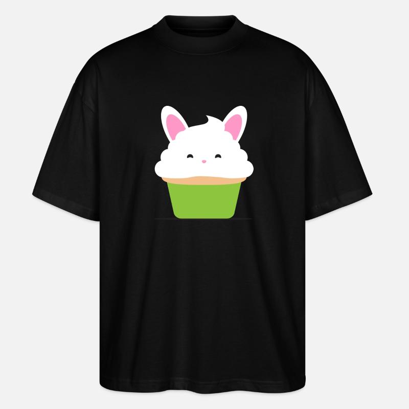 Cupcake, Muffin, Geschenkidee - Stanley/Stella Oversized Unisex Bio T-Shirt Blaster 2.0 - Schwarz