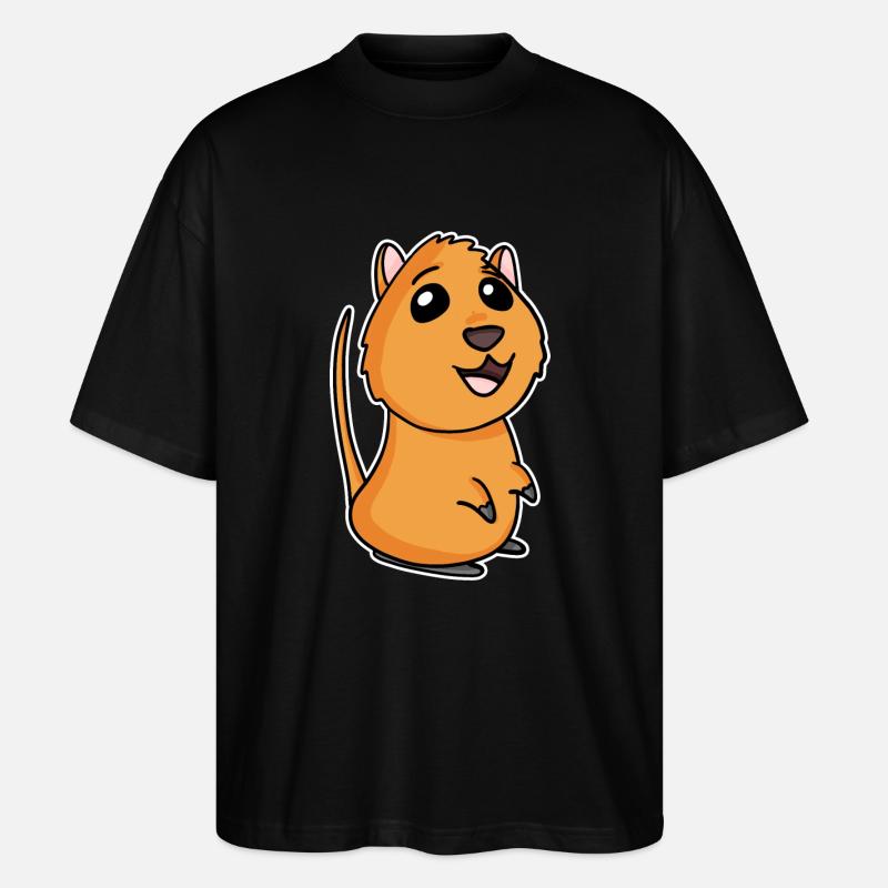 Quokka - T-shirt bio Blaster 2.0 coupe oversize Stanley/Stella Unisexe - noir