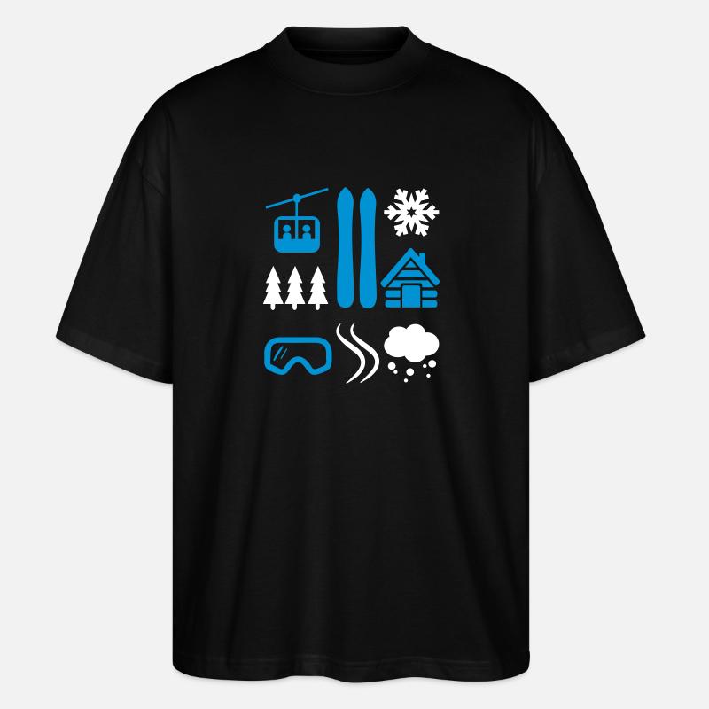 SKI - Stanley/Stella Oversized Unisex Bio T-Shirt Blaster 2.0 - Schwarz