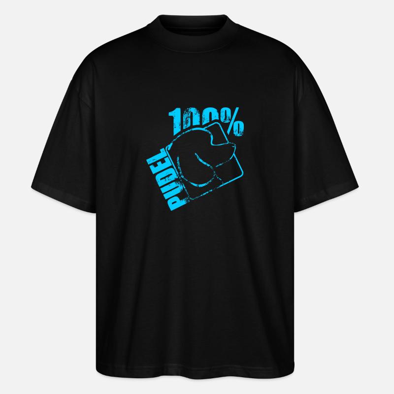 PUDEL 100 - Stanley/Stella Oversized Unisex Bio T-Shirt Blaster 2.0 - Schwarz