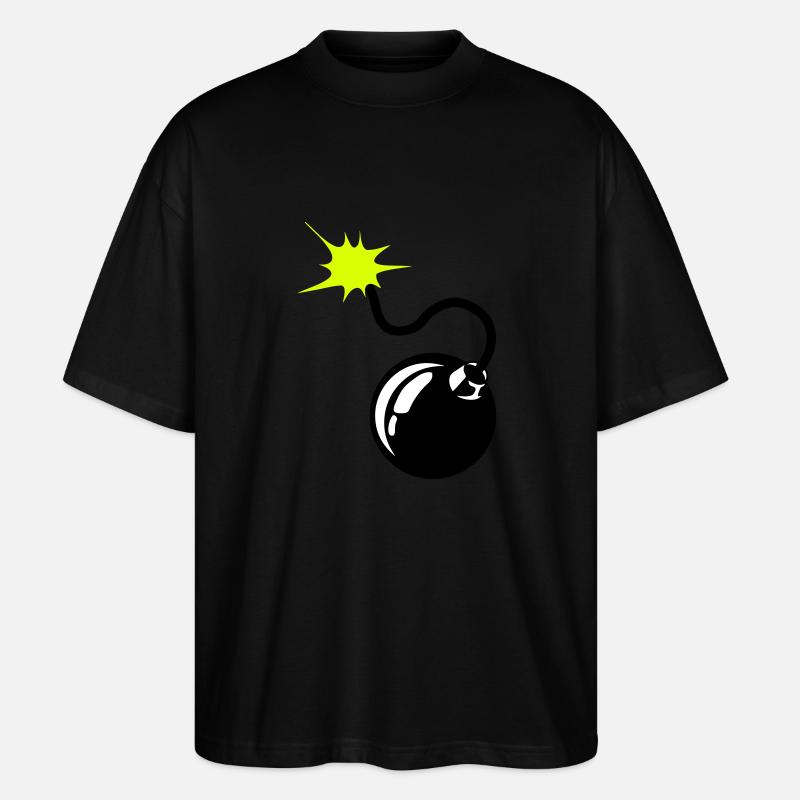 Bombe Bombe Docht 9072 - Stanley/Stella Oversized Unisex Bio T-Shirt Blaster 2.0 - Schwarz