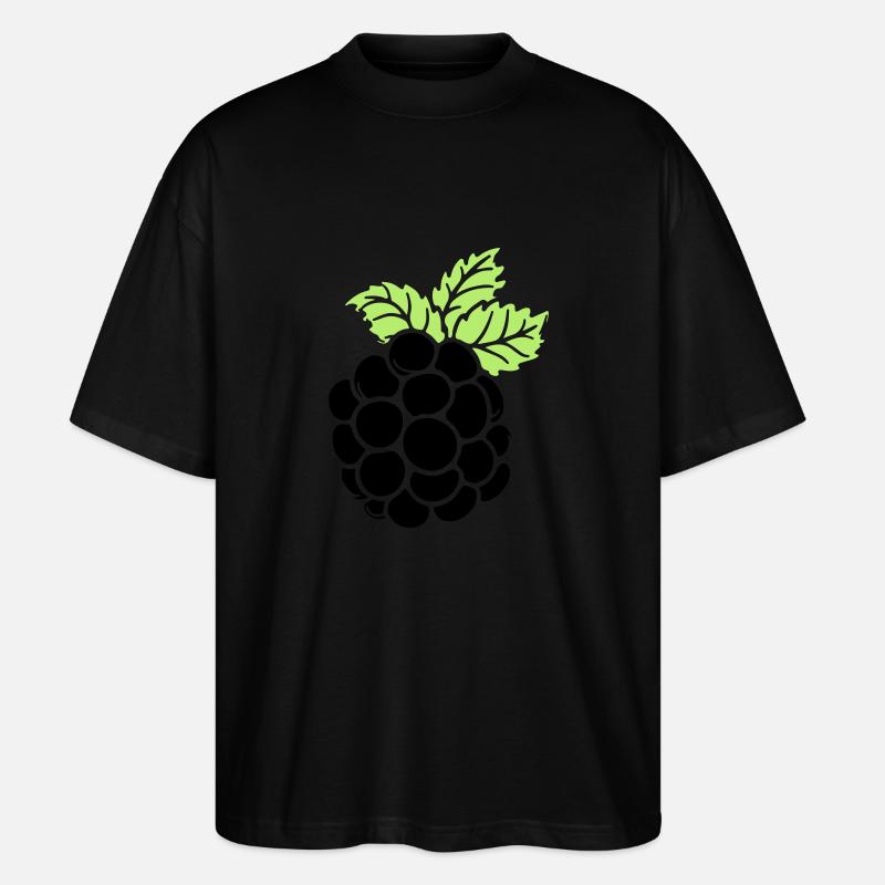 blackberry - Stanley/Stella Oversized Unisex Bio T-Shirt Blaster 2.0 - Schwarz