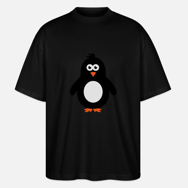 pinguin - Stanley/Stella Oversized Unisex Bio T-Shirt Blaster 2.0 - Schwarz