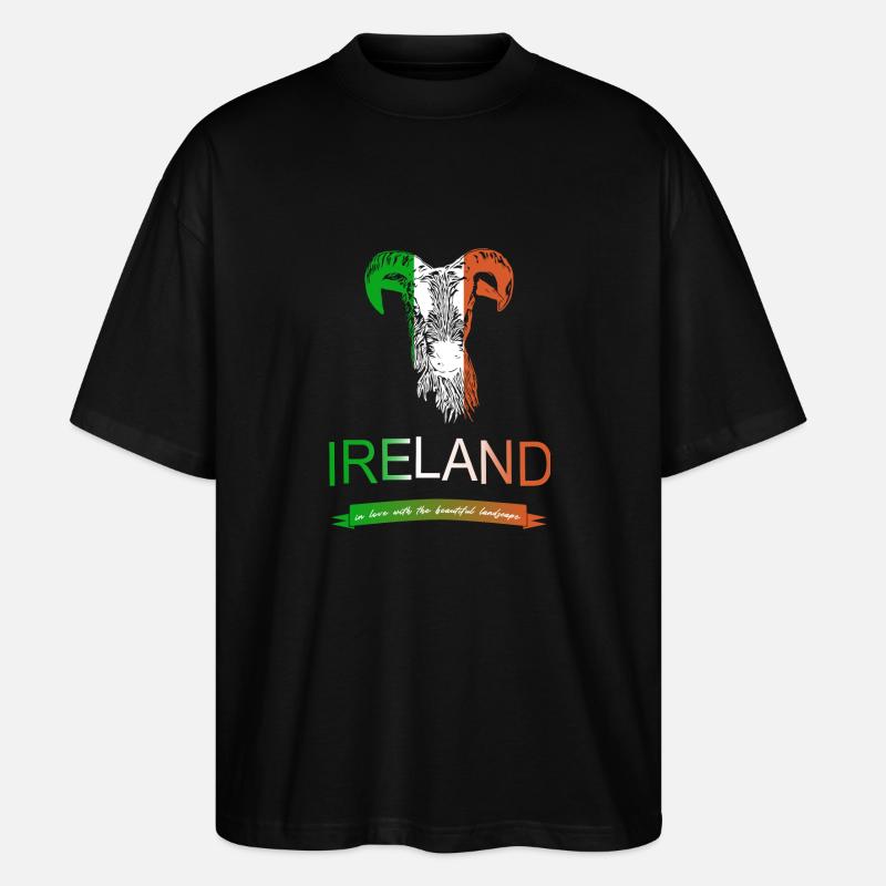 Irland Ireland sheep - Stanley/Stella Oversized Unisex Bio T-Shirt Blaster 2.0 - Schwarz