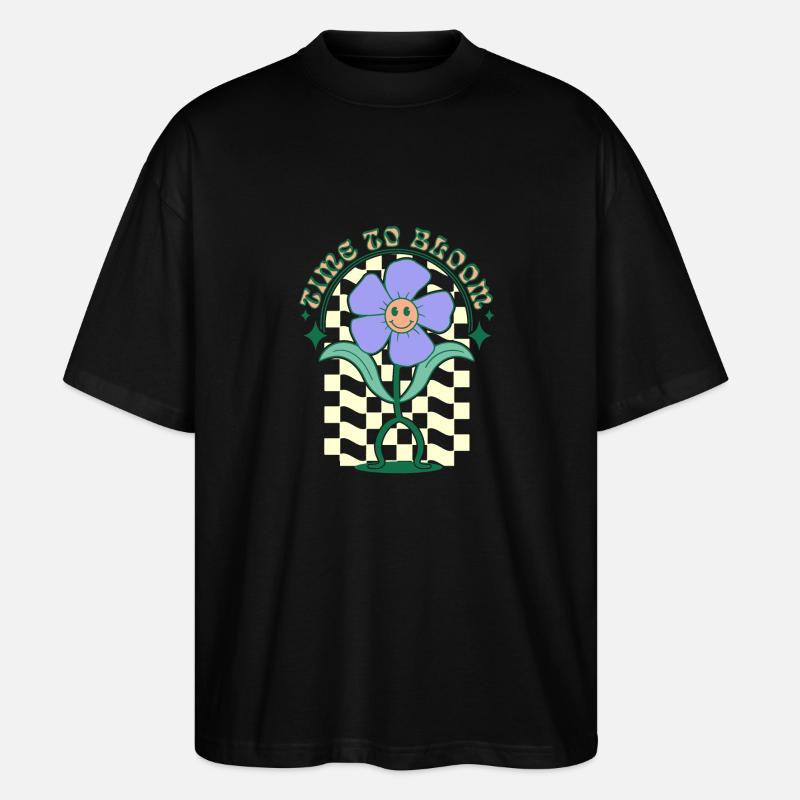 Temps de floraison - T-shirt bio Blaster 2.0 coupe oversize Stanley/Stella Unisexe - noir