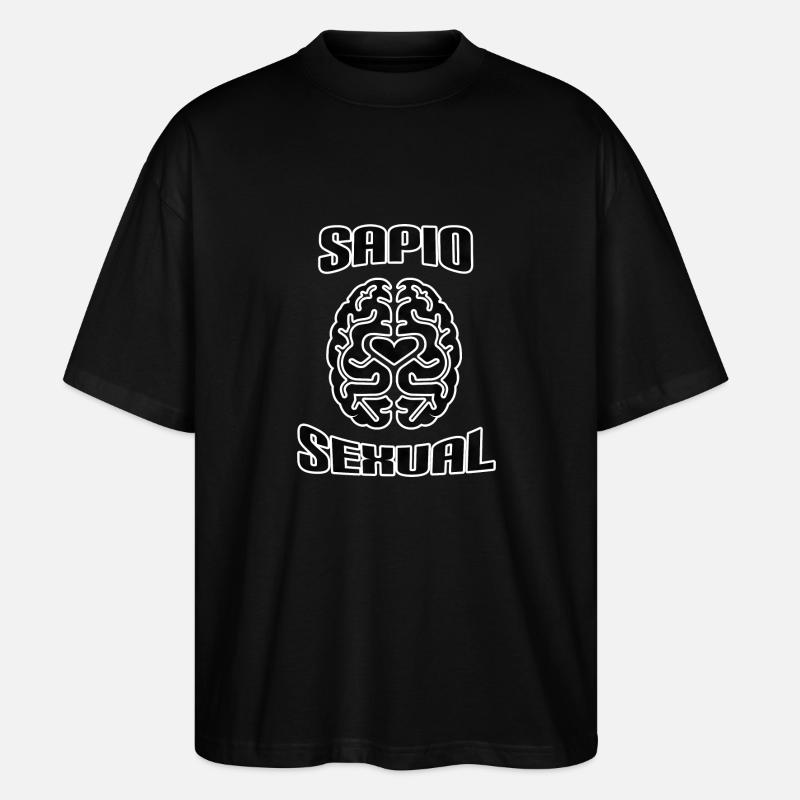 Sapiosexual - Stanley/Stella Oversized Unisex Organic T-shirt Blaster 2.0 - black