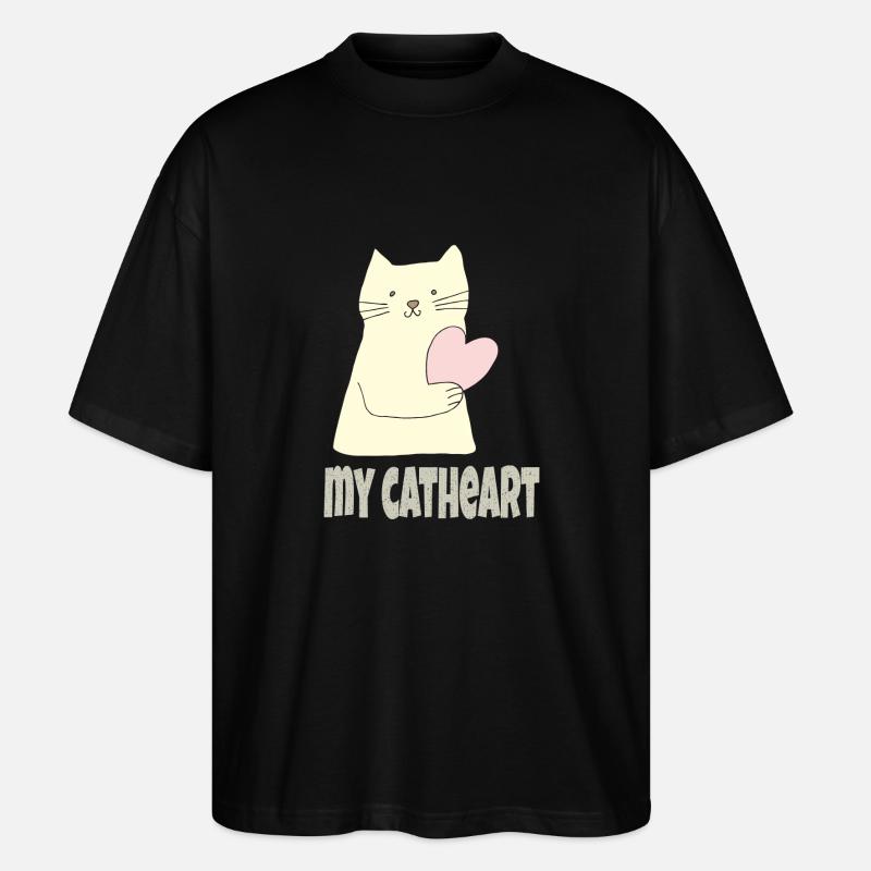 my catheart - Stanley/Stella Oversized Unisex Bio T-Shirt Blaster 2.0 - Schwarz