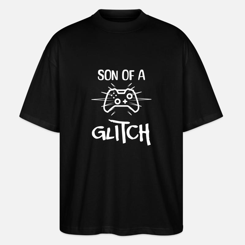 Son of a Glitch - Stanley/Stella Oversized Unisex Bio T-Shirt Blaster 2.0 - Schwarz
