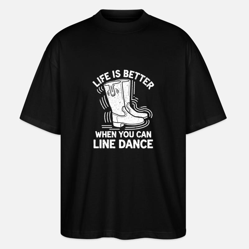 Danse de style western - T-shirt bio Blaster 2.0 coupe oversize Stanley/Stella Unisexe - noir