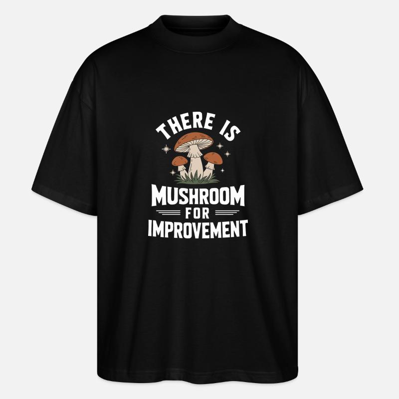 Champignons Champignons Champignon Champignon - T-shirt bio Blaster 2.0 coupe oversize Stanley/Stella Unisexe - noir