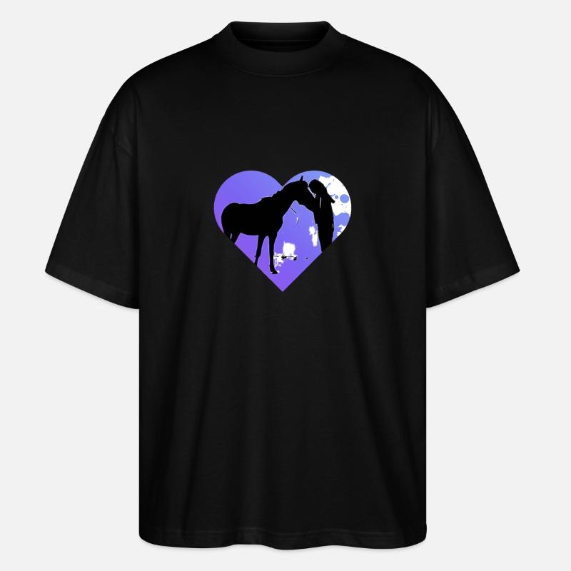 Cheval - T-shirt bio Blaster 2.0 coupe oversize Stanley/Stella Unisexe - noir