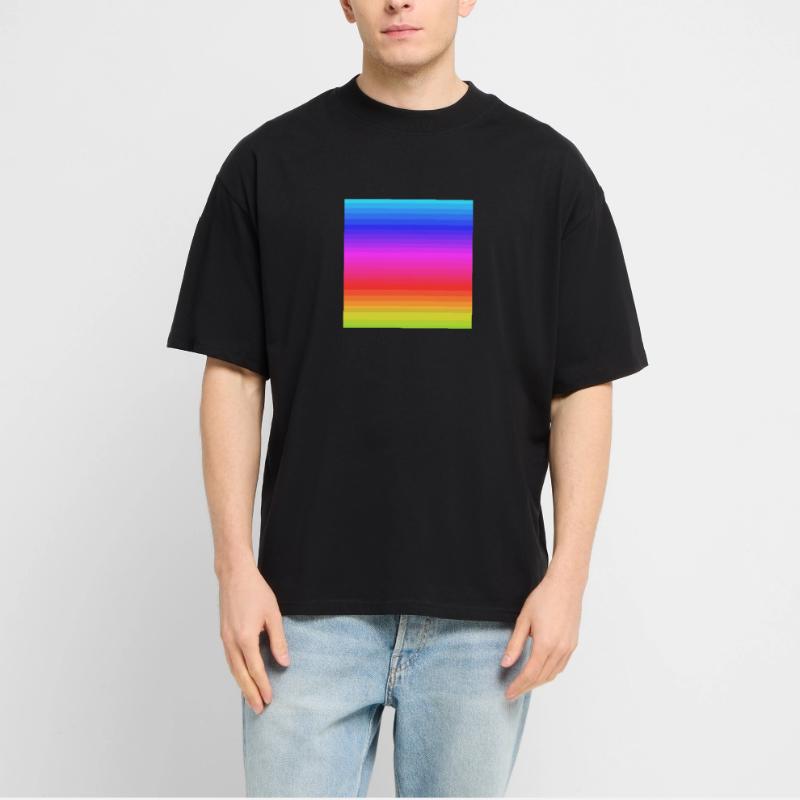 Rainbow stripes pattern background Stanley/Stella Oversized Unisex Organic T-shirt Blaster 2.0