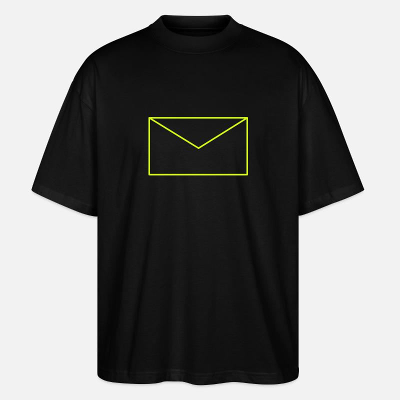 Letter envelope vector - Stanley/Stella Oversized Unisex Organic T-shirt Blaster 2.0 - black