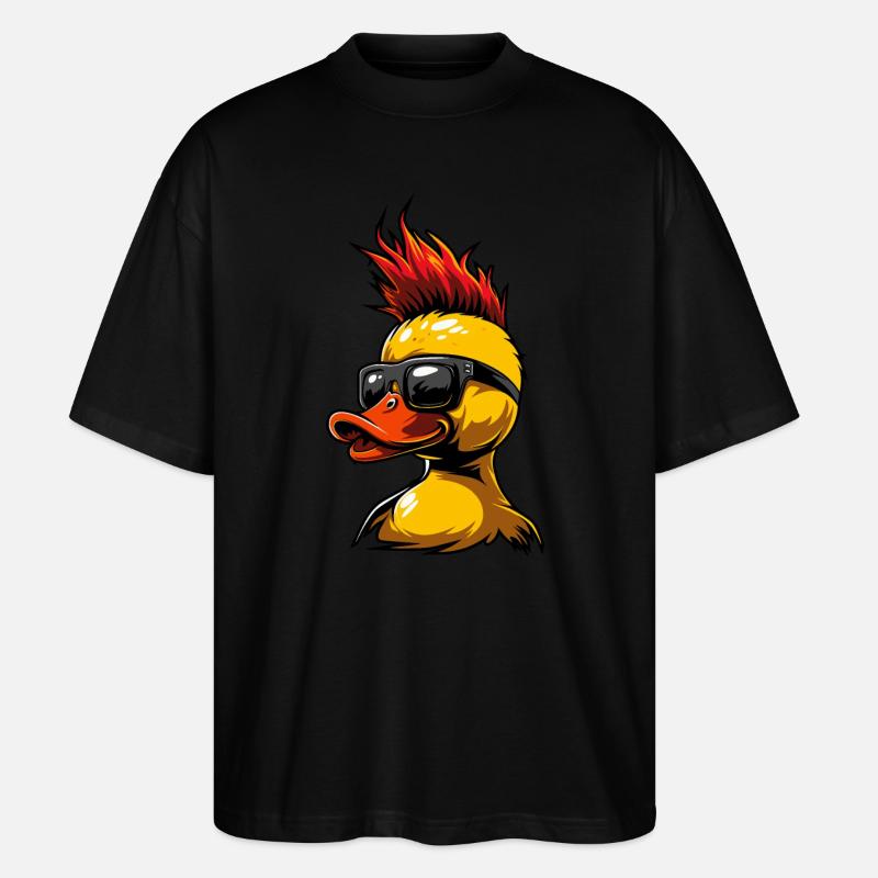 Gummientenpunk - Stanley/Stella Oversized Unisex Bio T-Shirt Blaster 2.0 - Schwarz