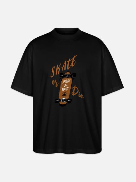 Skater - Stanley/Stella Oversized Unisex Organic T-shirt Blaster 2.0 - black