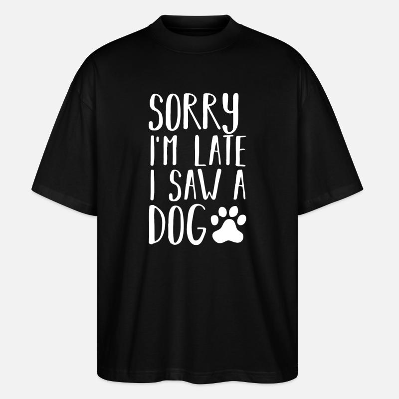 Hund Hunde - Stanley/Stella Oversized Unisex Bio T-Shirt Blaster 2.0 - Schwarz