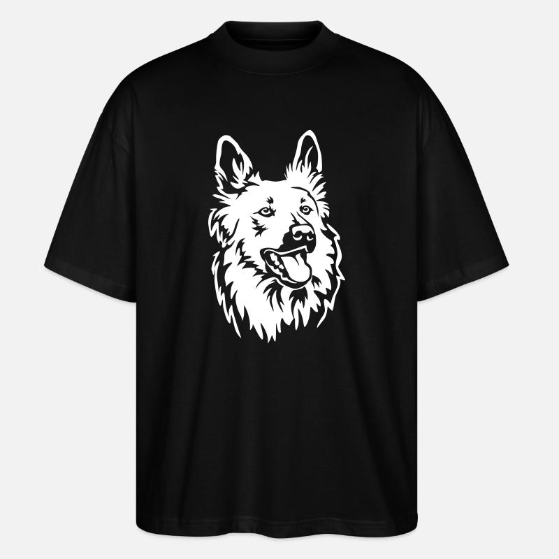 Harzer Fuchs Head "Black Edition" - Stanley/Stella Oversized Unisex Organic T-shirt Blaster 2.0 - black