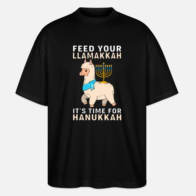 Hanoukka Hanoukka Hanoukka Lama - T-shirt bio Blaster 2.0 coupe oversize Stanley/Stella Unisexe - noir