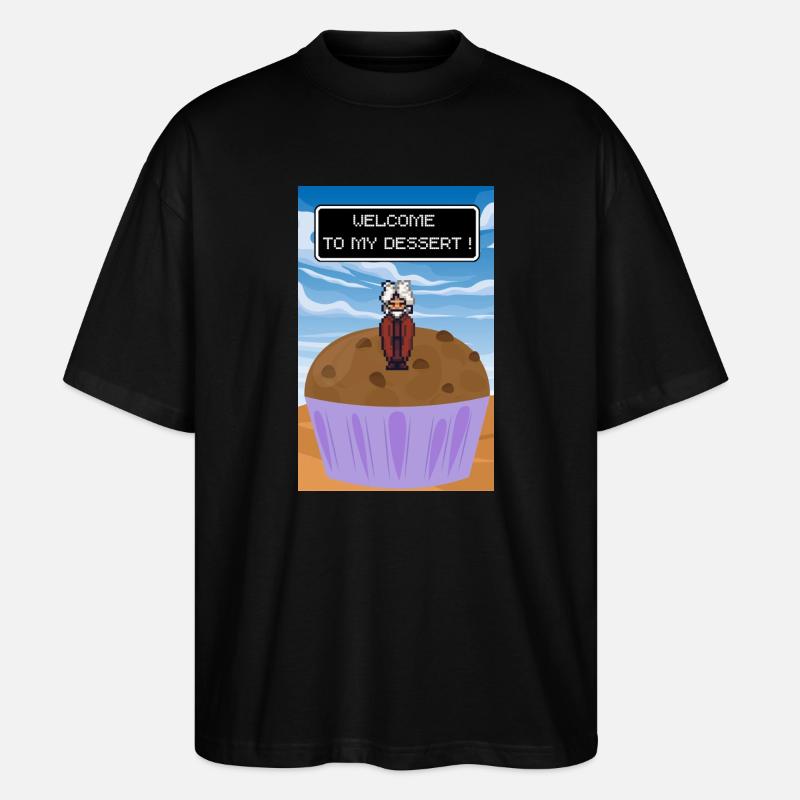 Willkommen zum Dessert - Stanley/Stella Oversized Unisex Bio T-Shirt Blaster 2.0 - Schwarz