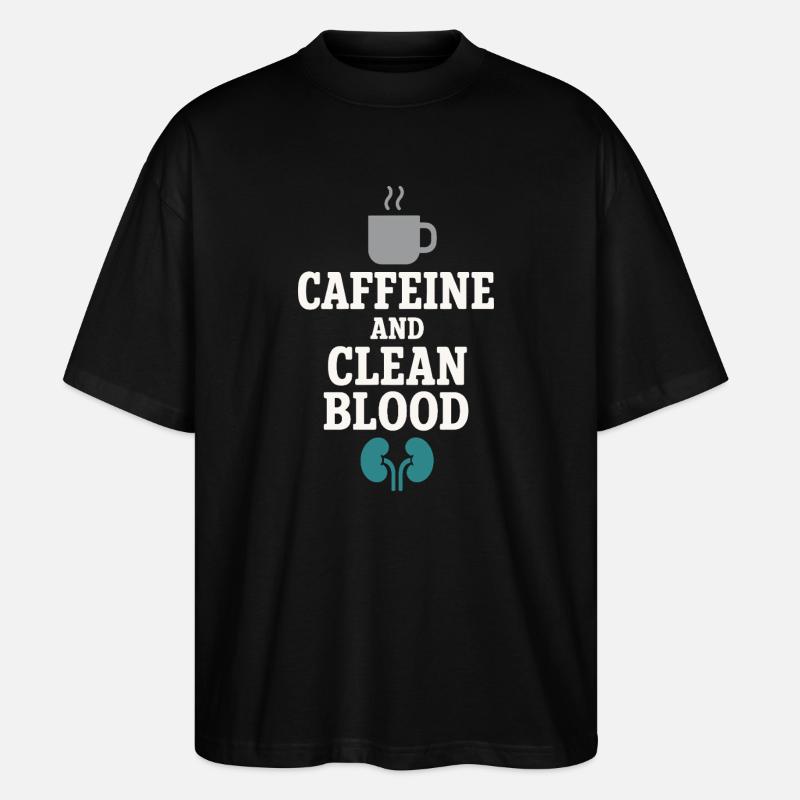 Dialyse Schwester Tech Nierenpflege Nephrologie - Stanley/Stella Oversized Unisex Bio T-Shirt Blaster 2.0 - Schwarz