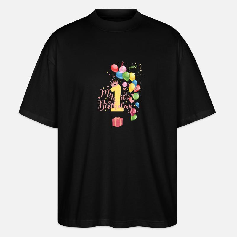 Mon premier anniversaire - T-shirt bio Blaster 2.0 coupe oversize Stanley/Stella Unisexe - noir