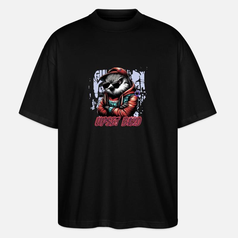 VERÄRGERTER VOGEL - Stanley/Stella Oversized Unisex Bio T-Shirt Blaster 2.0 - Schwarz