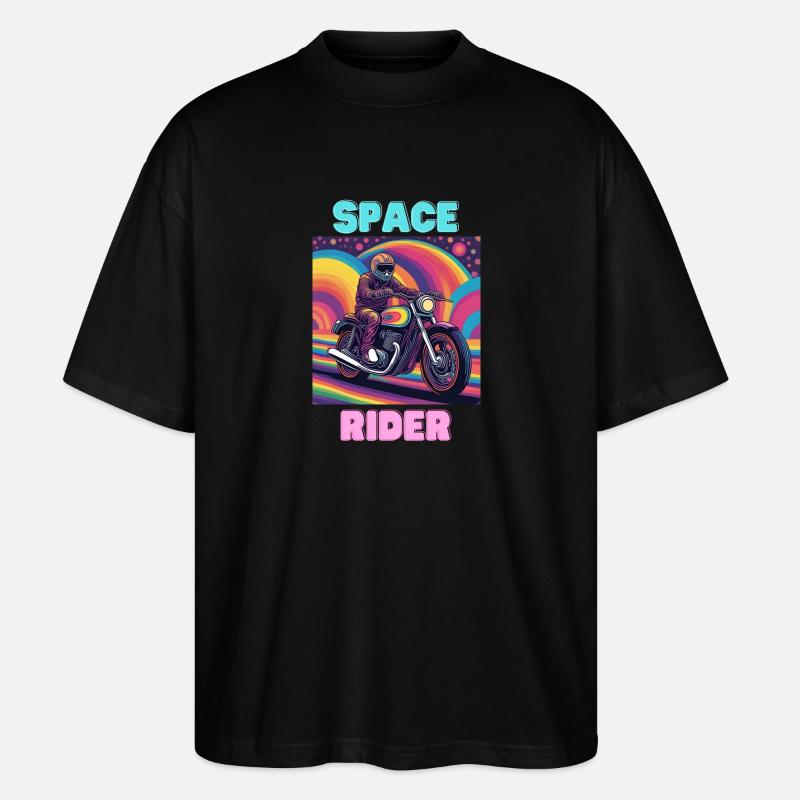 Cavalier de l’espace - T-shirt bio Blaster 2.0 coupe oversize Stanley/Stella Unisexe - noir