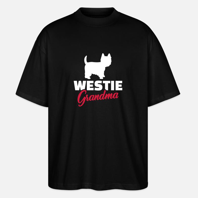 Westie - T-shirt bio Blaster 2.0 coupe oversize Stanley/Stella Unisexe - noir