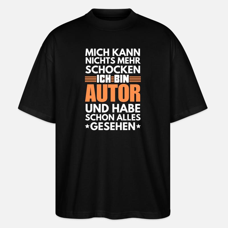 Non-shockable author - Stanley/Stella Oversized Unisex Organic T-shirt Blaster 2.0 - black