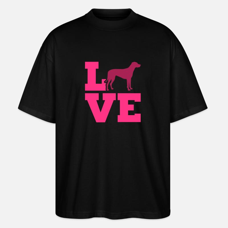 Rhodesian Ridgeback - Stanley/Stella Oversized Unisex Bio T-Shirt Blaster 2.0 - Schwarz