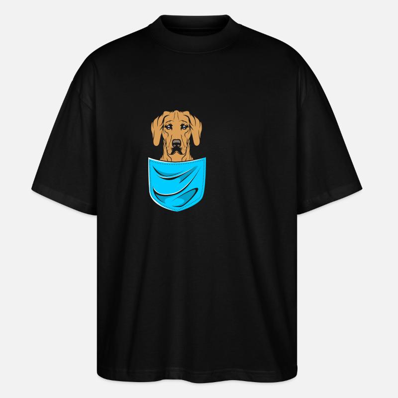 Rhodesian Ridgeback - Stanley/Stella Oversized Unisex Bio T-Shirt Blaster 2.0 - Schwarz