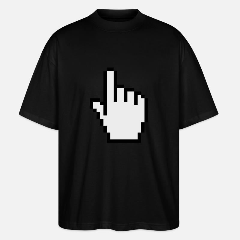 pointer / cursor - Stanley/Stella Oversized Unisex Bio T-Shirt Blaster 2.0 - Schwarz