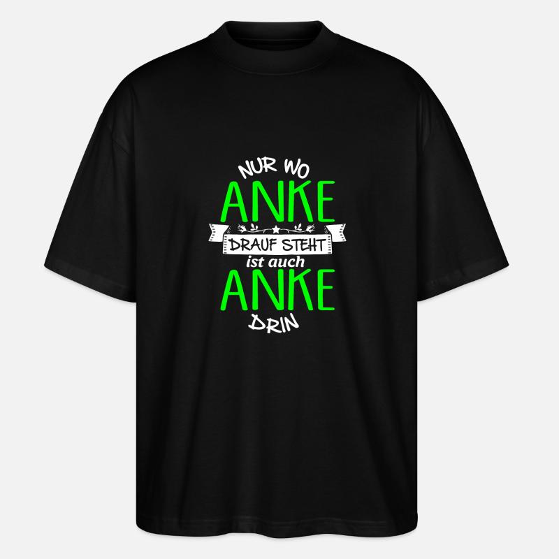 ANKE die Echte - Stanley/Stella Oversized Unisex Bio T-Shirt Blaster 2.0 - Schwarz