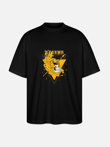 Le guerrier - T-shirt bio Blaster 2.0 coupe oversize Stanley/Stella Unisexe - noir