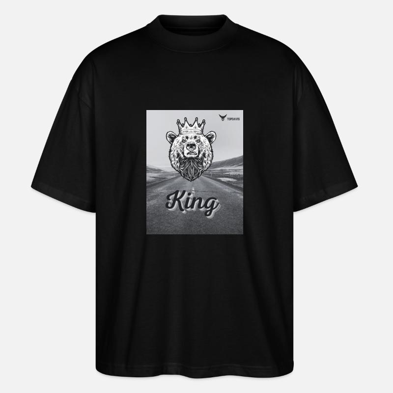 King - Stanley/Stella Oversized Unisex Bio T-Shirt Blaster 2.0 - Schwarz