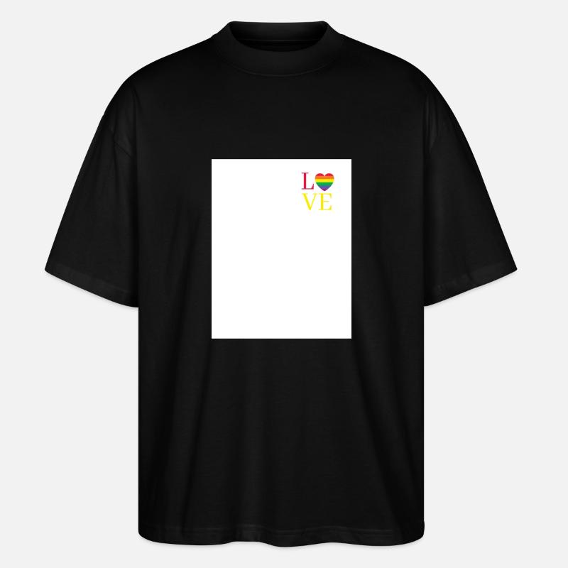 Love - Stanley/Stella Oversized Unisex Bio T-Shirt Blaster 2.0 - Schwarz