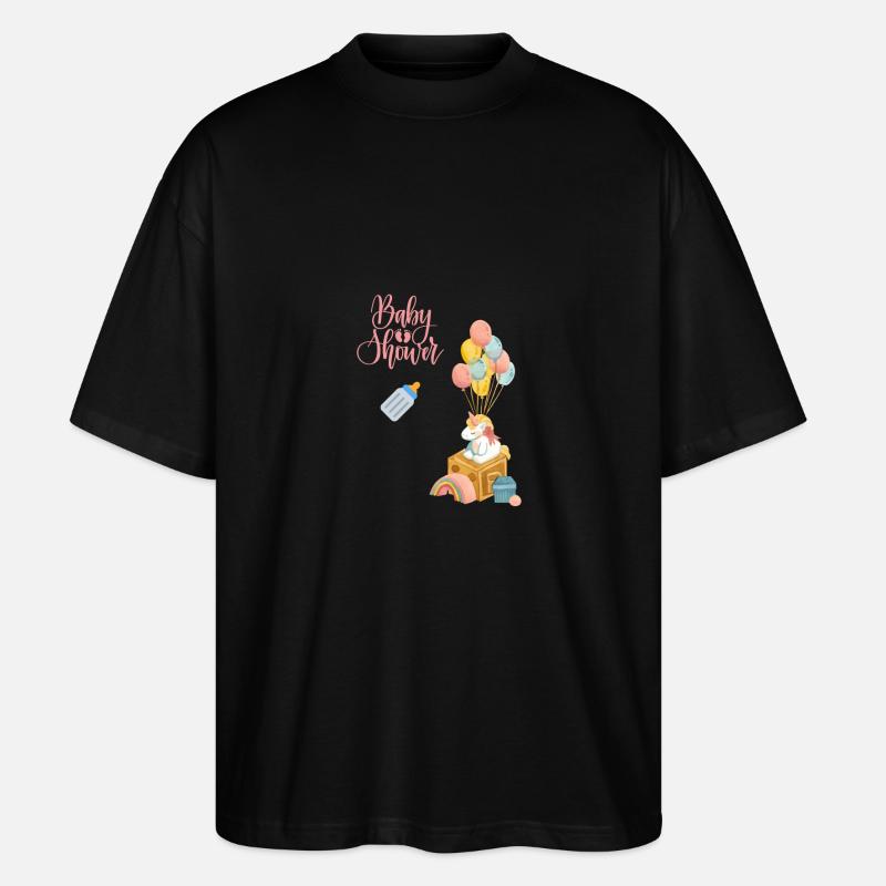 Babyshower 2 - rosa - Stanley/Stella Oversized Unisex Bio T-Shirt Blaster 2.0 - Schwarz