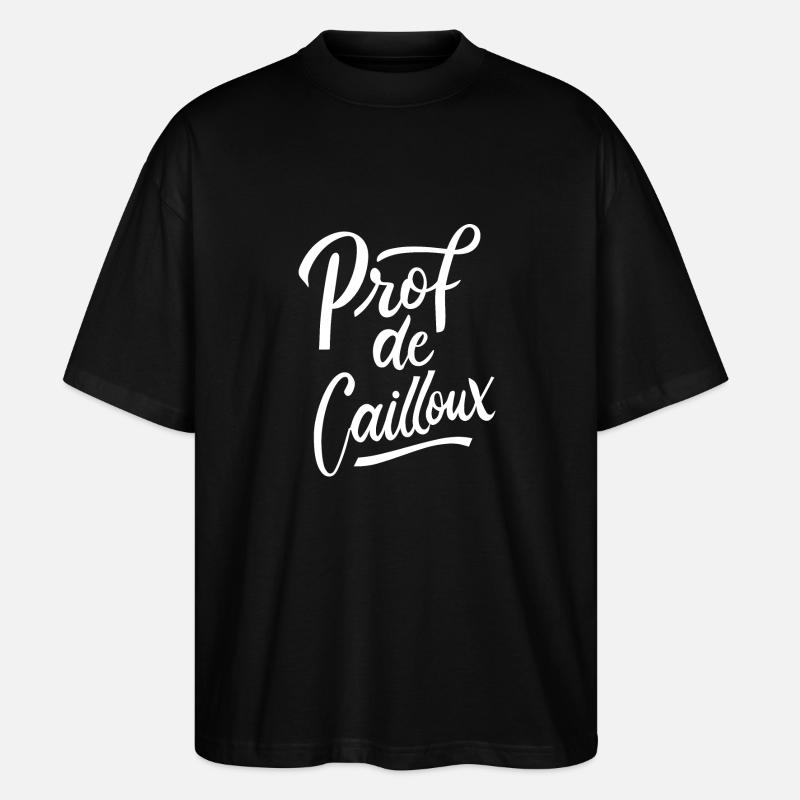 prof de cailloux - T-shirt bio Blaster 2.0 coupe oversize Stanley/Stella Unisexe - noir