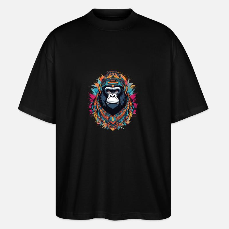 Gorilla - Stanley/Stella Oversized Unisex Bio T-Shirt Blaster 2.0 - Schwarz
