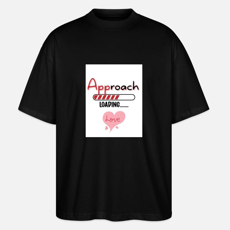APProach Liebe. APP-Plötze. - Stanley/Stella Oversized Unisex Bio T-Shirt Blaster 2.0 - Schwarz