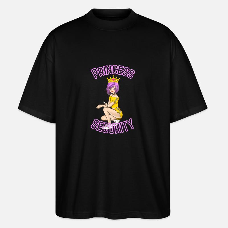 Princess Security - Stanley/Stella Oversized Unisex Bio T-Shirt Blaster 2.0 - Schwarz