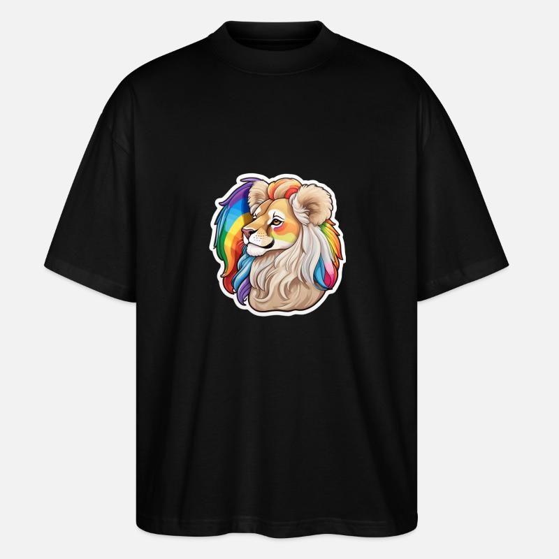 Be Pride - Stanley/Stella Oversized Unisex Bio T-Shirt Blaster 2.0 - Schwarz