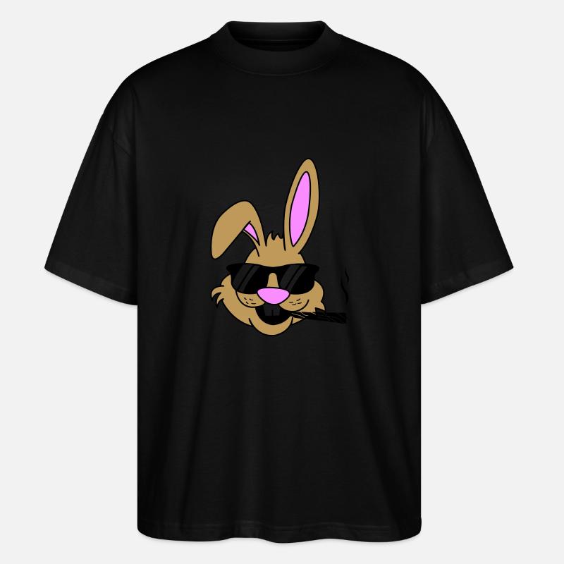 hase joint - Stanley/Stella Oversized Unisex Bio T-Shirt Blaster 2.0 - Schwarz
