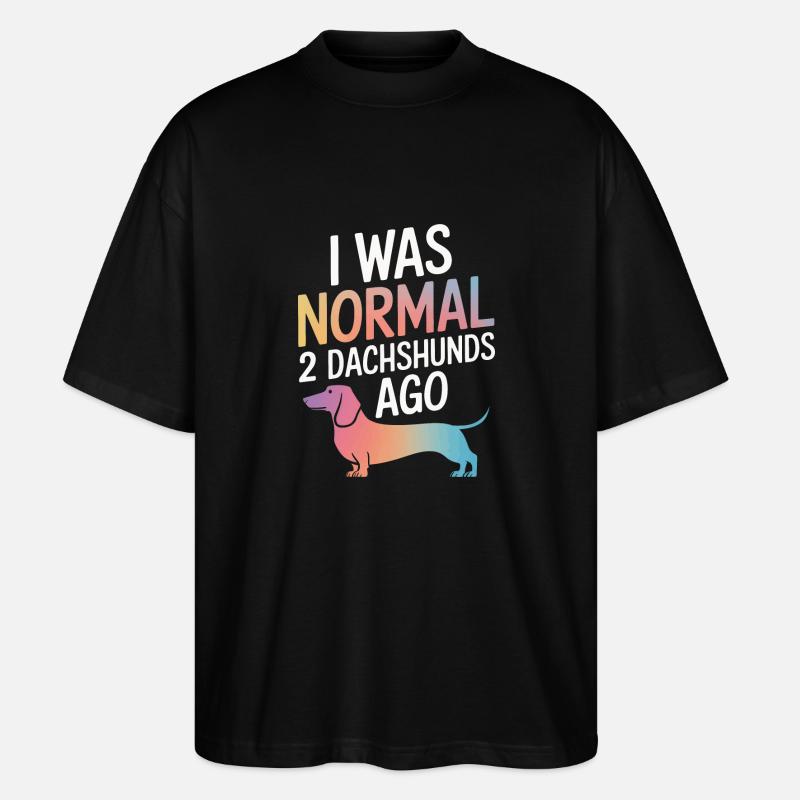 Chien teckel - T-shirt bio Blaster 2.0 coupe oversize Stanley/Stella Unisexe - noir