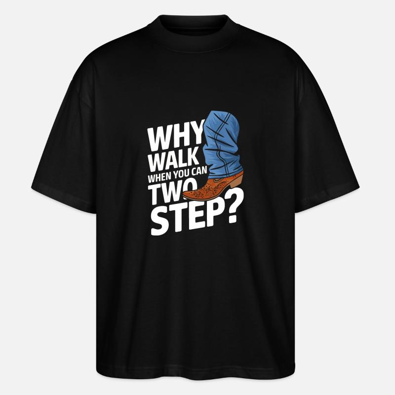 Danse en ligne Danseurs - T-shirt bio Blaster 2.0 coupe oversize Stanley/Stella Unisexe - noir